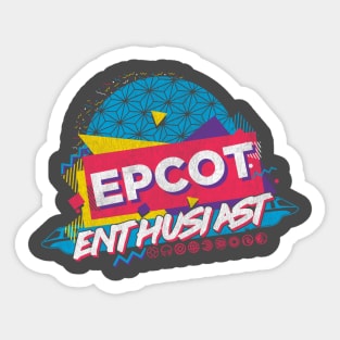 EPCOT Enthusiast 90s Sticker